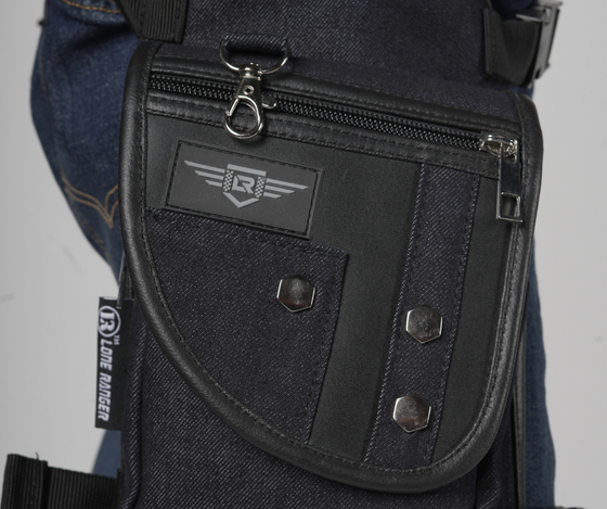 Mate Thigh Bag Denim/Leather